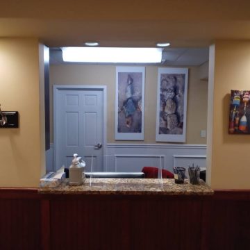 Reception area of dentistry