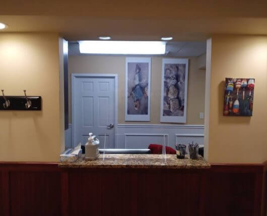 Reception area of dentistry